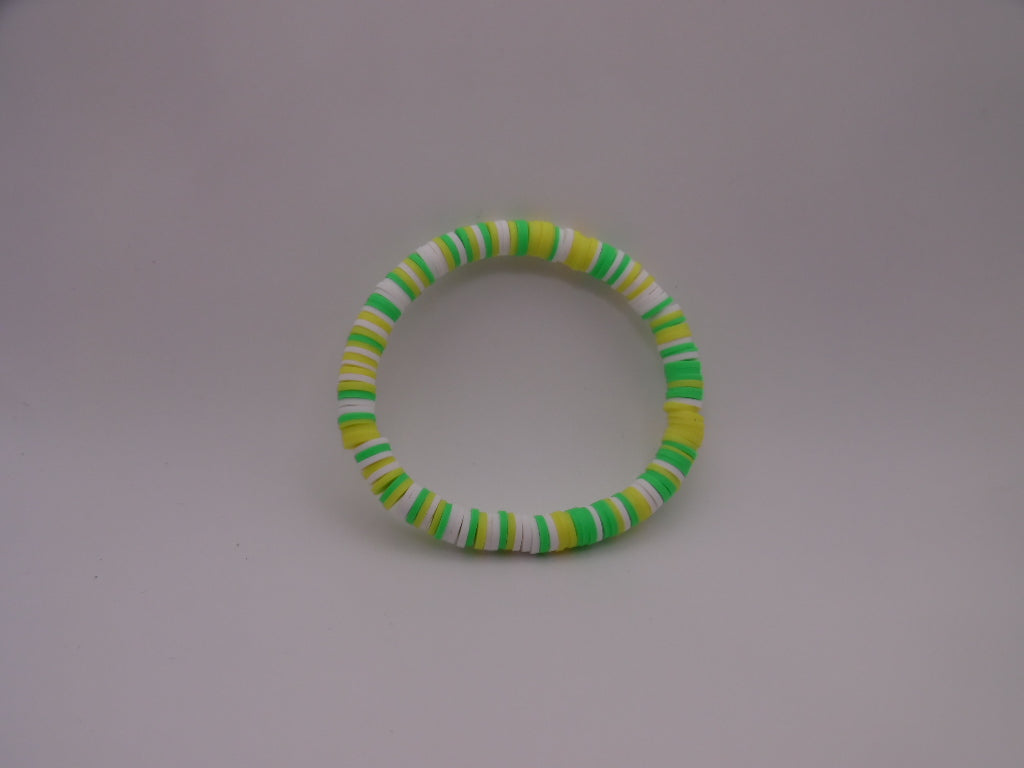 Citrus Glow Heishi Bead Bracelet