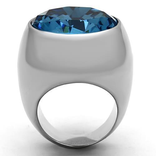Women's Sea Blue Dome Cocktail Ring