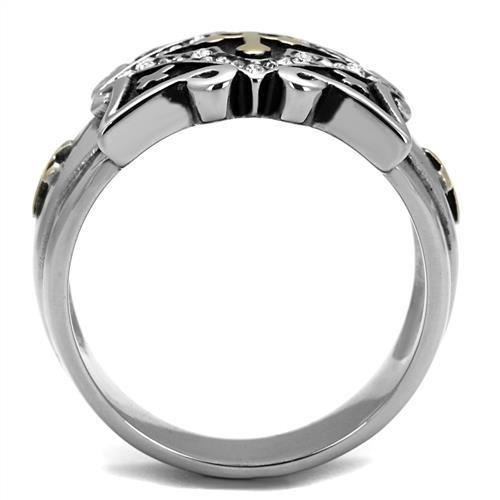 Cross of Jerusalem Stainless Steel Ring