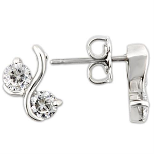 925 Sterling Silver Rhodium Plated Stud Earrings