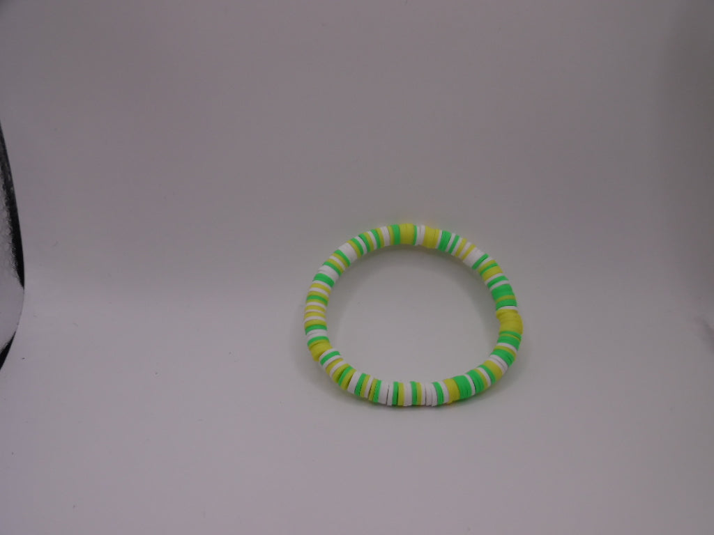 Citrus Glow Heishi Bead Bracelet