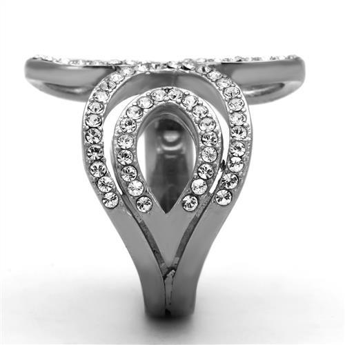 Singing Suzy Whimsical Swirl Crystal Ring