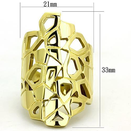 Irregular Open Shape 14(K) Gold Plated Minimalist Style Ring