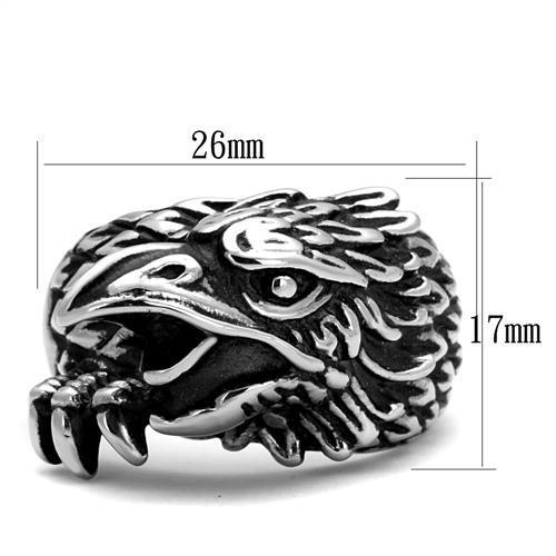 Eagle Biker Ring in Stainless Steel