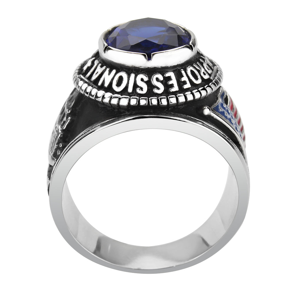 Stainless Steel American Pride Professional Trucker Ring