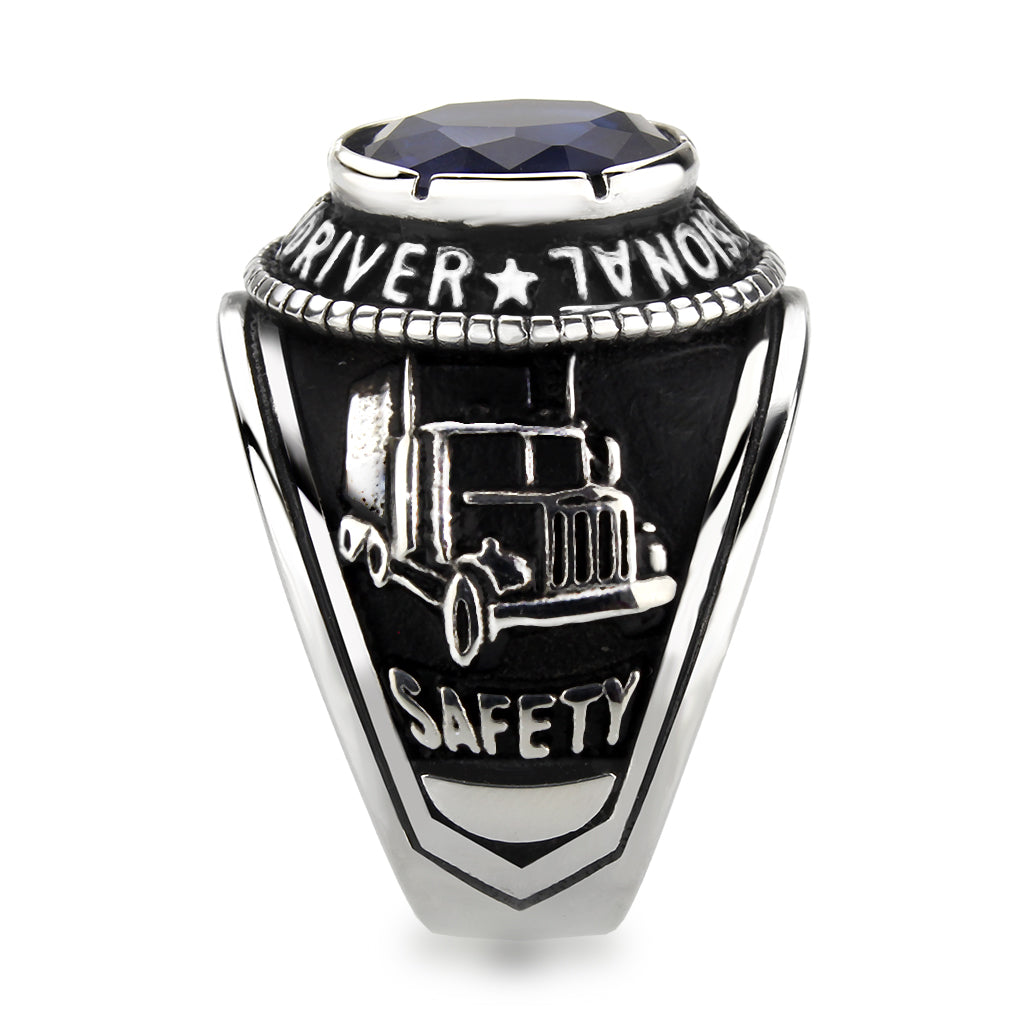 Stainless Steel American Pride Professional Trucker Ring