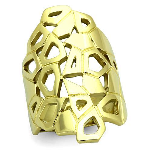 Irregular Open Shape 14(K) Gold Plated Minimalist Style Ring