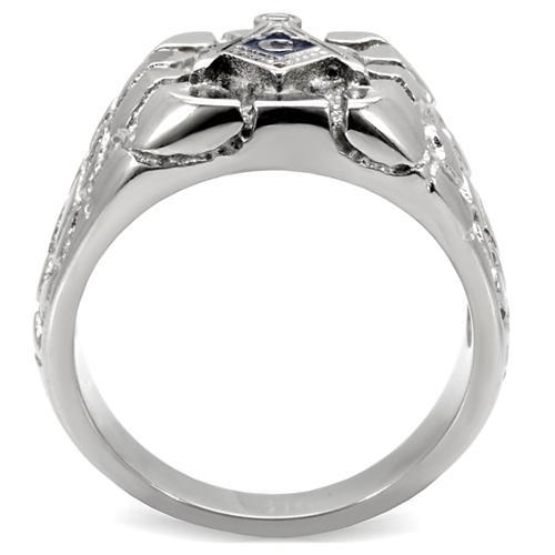 Men's Silver Nugget Masonic Ring