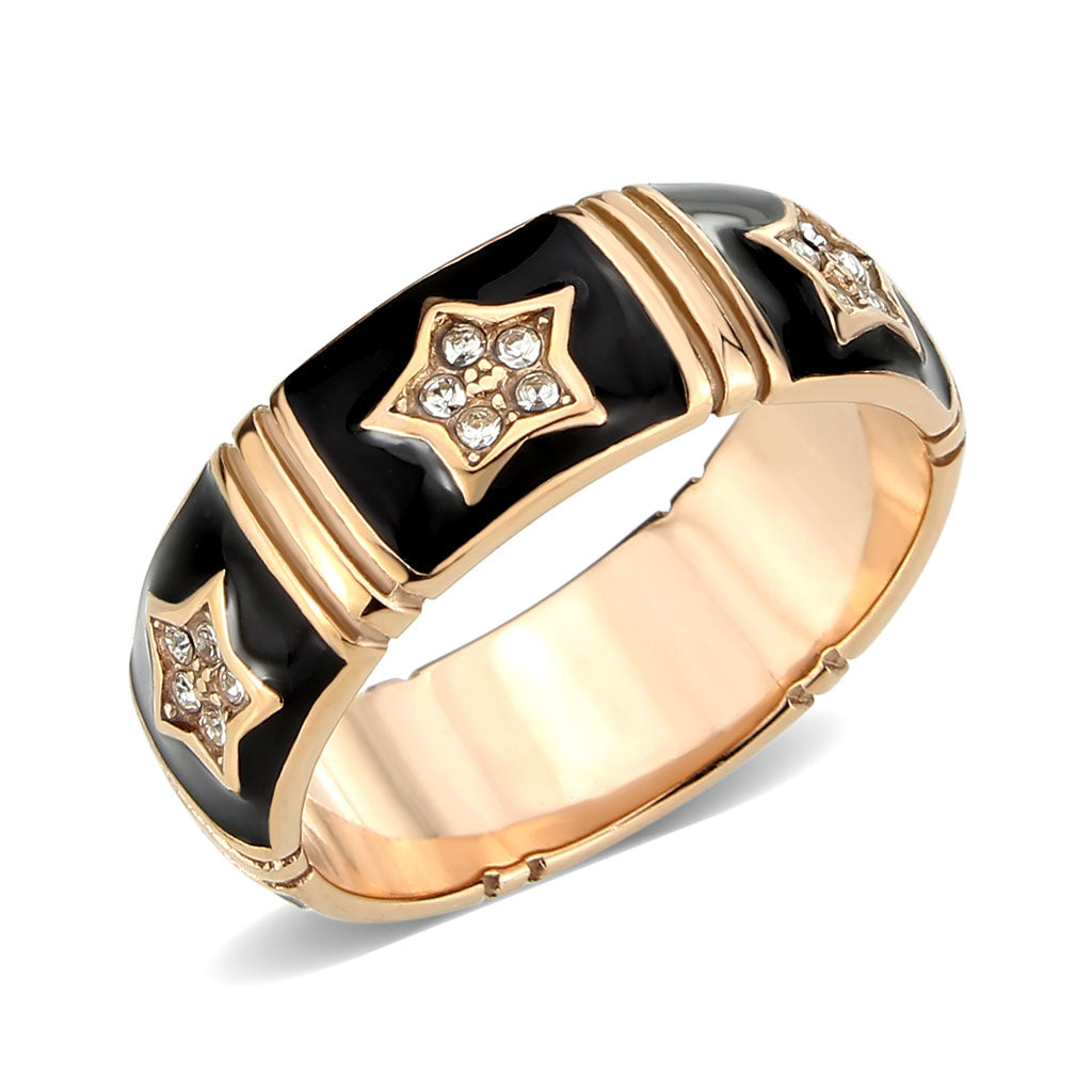 Women's Crystal Star Design Band Ring